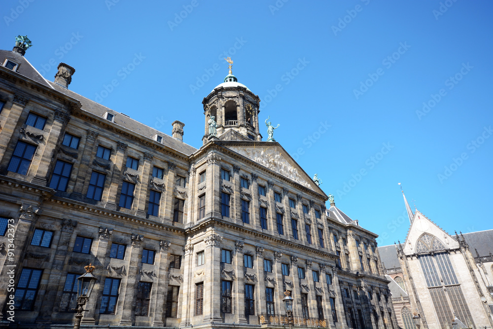 Paleis op de Dam als Königlicher Palast in Amsterdam