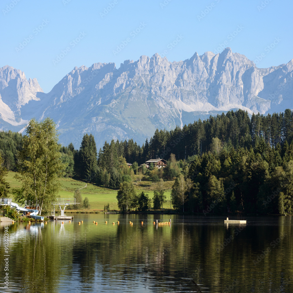 Fototapeta premium Schwarzsee in Kitzbühel