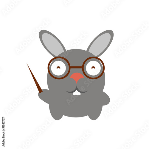 Cartoon character of rabbit © pteshka
