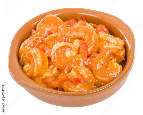 Camarones Enchilados - Cuban style shrimp in a tomato based sauce.