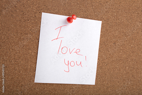 i love you handwritten