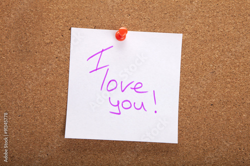 i love you handwritten