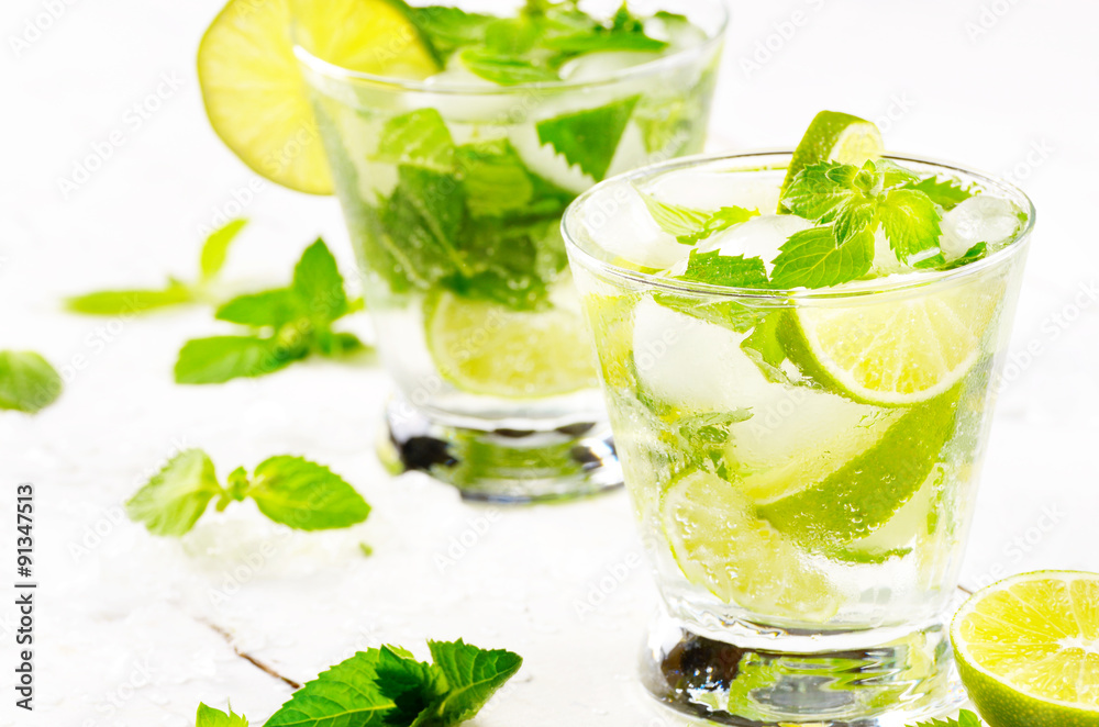 Mojito with lime Mojito with lime