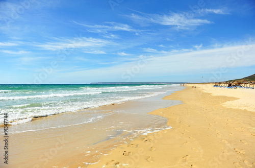 Playa de Zahara de los Atunes costa de C  diz  Espa  a