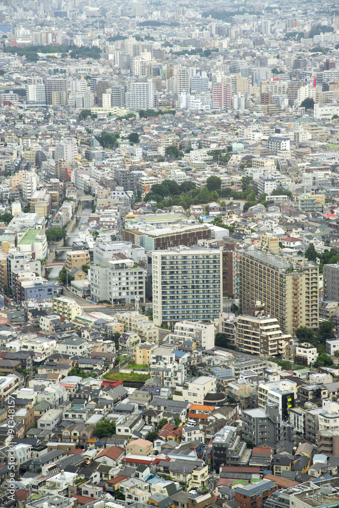 Cityscape of Tokyo City, Japan - Tokyo is the world's most popul Cityscape of Tokyo City, Japan - Tokyo is the world's most popul