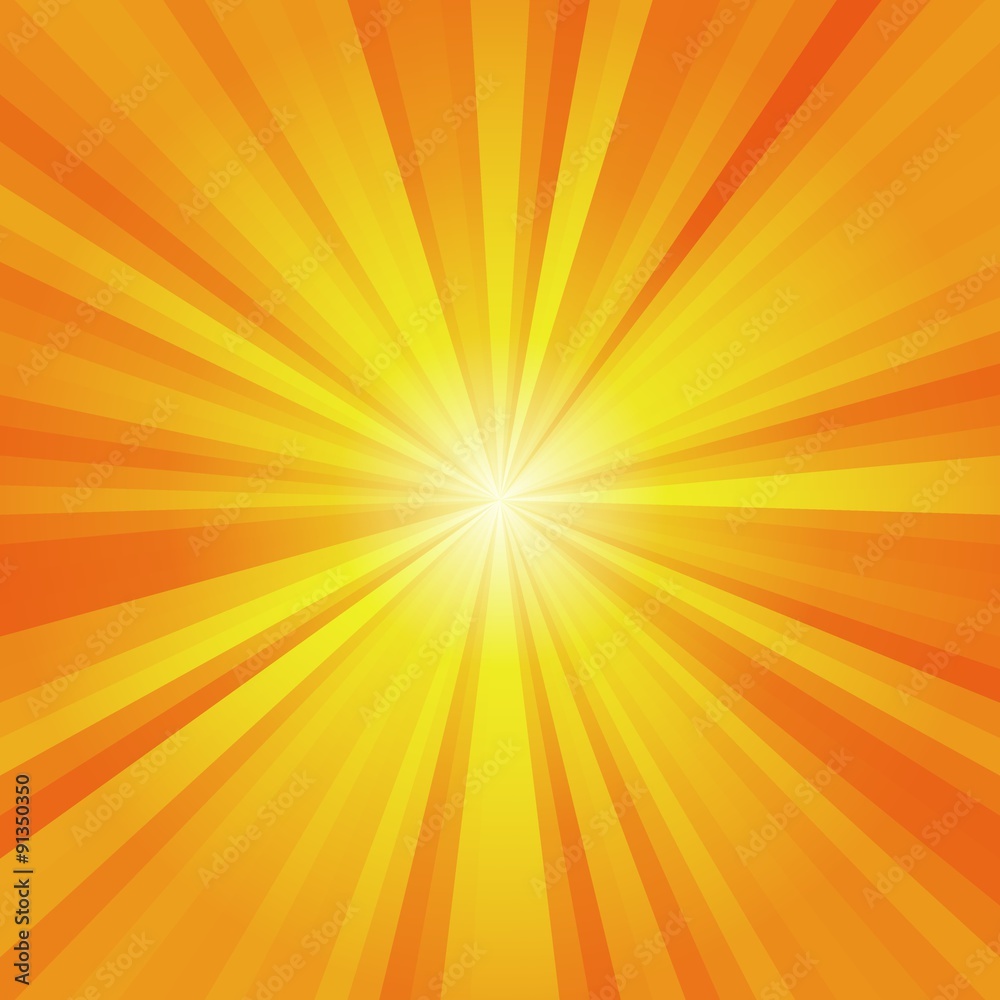 Obraz premium Orange rays background