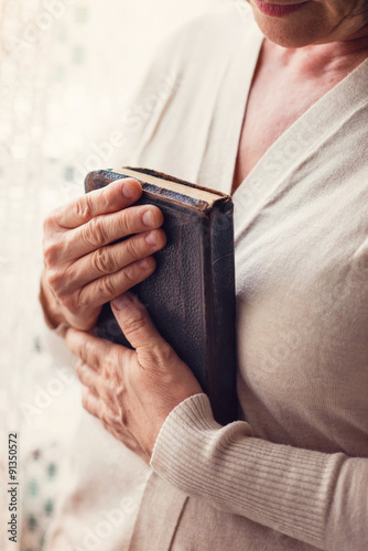 Woman with bible
