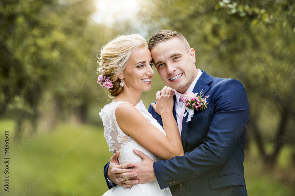 Fototapeta premium Beautiful wedding couple