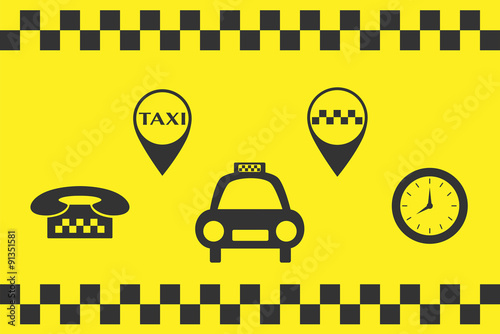 Taxi Signs set