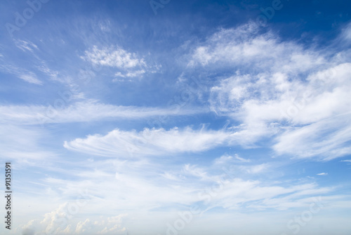 beautiful cloudscape and blue sky background