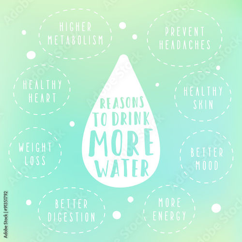 Reasons to drink more water. 