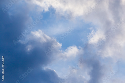 storm clouds in the sky as the background