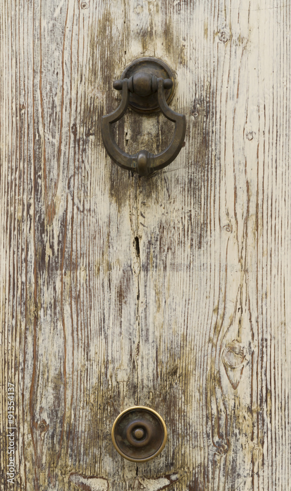 knob on old wooden door knob on old wooden door