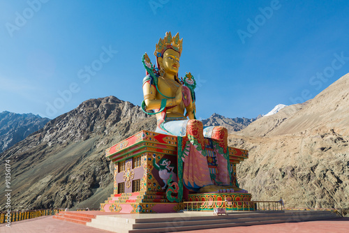 Buddha Statue at Diskit Monastery,Nubra Valley, Ladakh, India