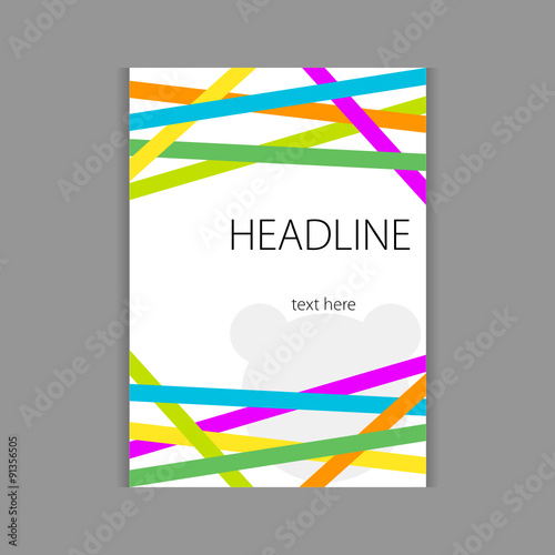 design headline cover vector