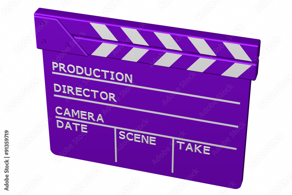 Naklejka premium Clapperboard