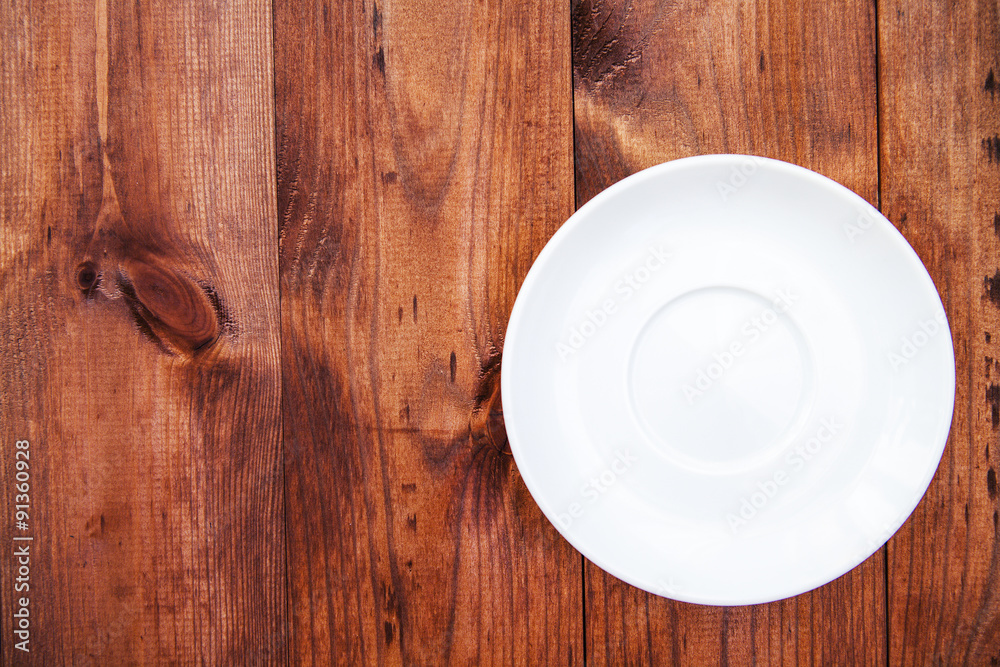 white plate