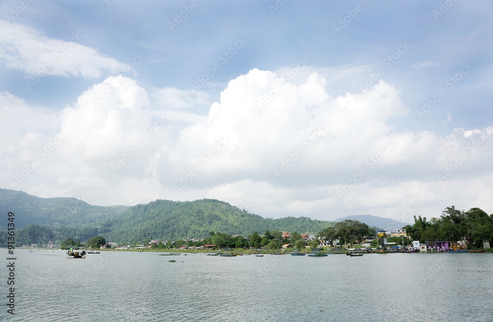 Phewa lake of  Nepal