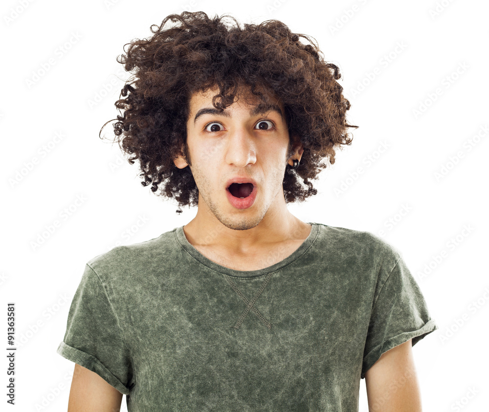 Portrait of shocked teenage Portrait of shocked teenage