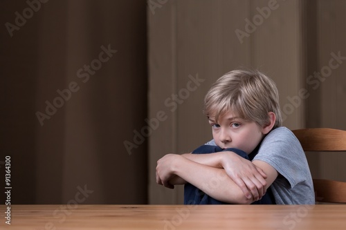 Being scared of father
