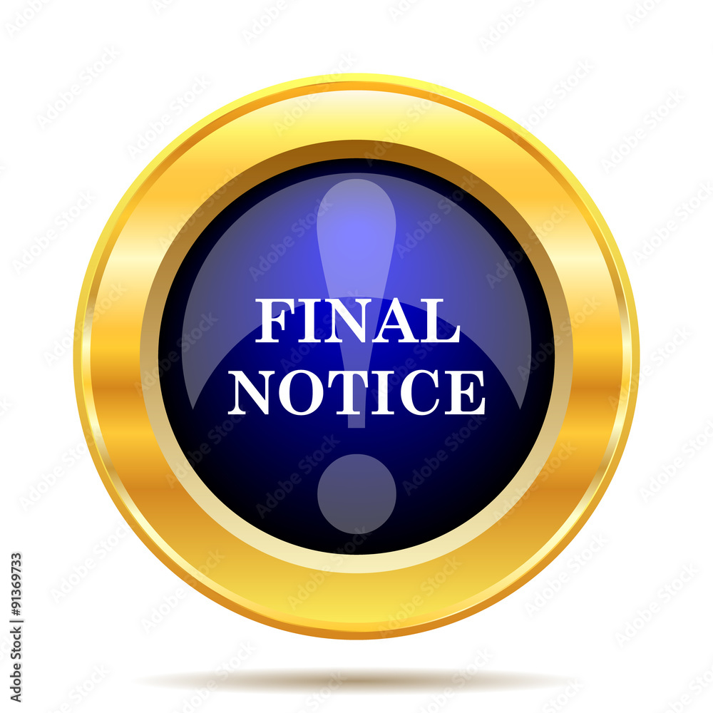 Final notice icon Final notice icon