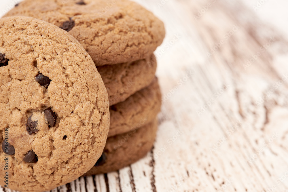 oat cookies on wooden table oat cookies on wooden table