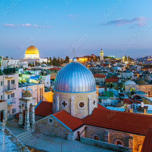 Jerusalem Old City at Night, Israel