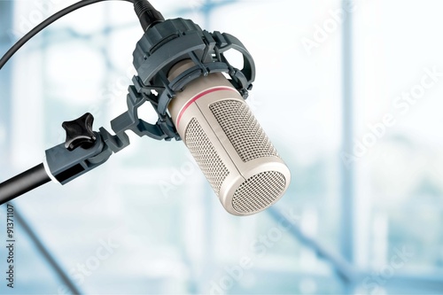 Studio microphone. photo