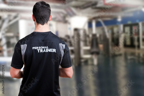 Leinwand Poster Personal Trainer