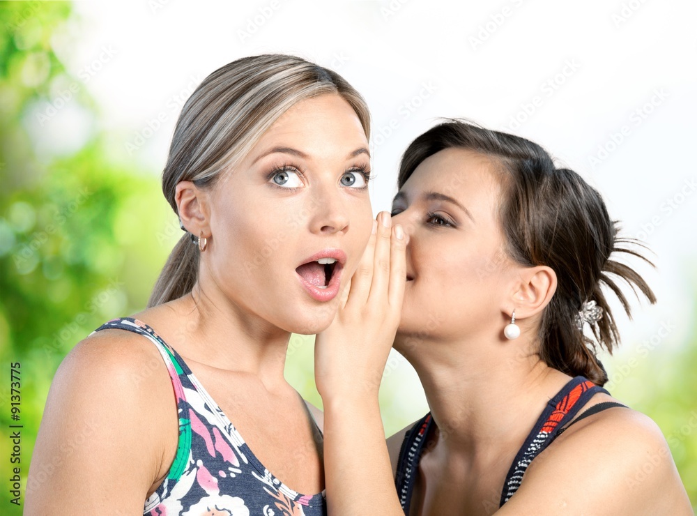 Women Whispering. Women Whispering.