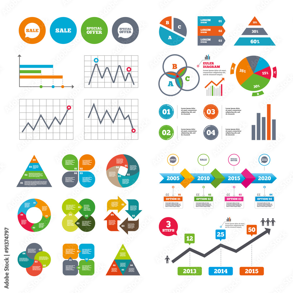 Sale icons. Special offer speech bubbles symbols Sale icons. Special offer speech bubbles symbols