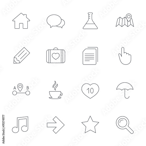Universal icon. Speech bubble and first aid box.