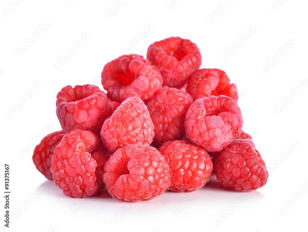 Sweet raspberry isolated on white background Sweet raspberry isolated on white background
