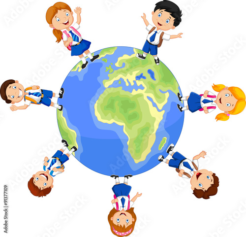 School children around the globe