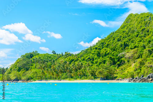 Beautiful tropical island and sea in thailand