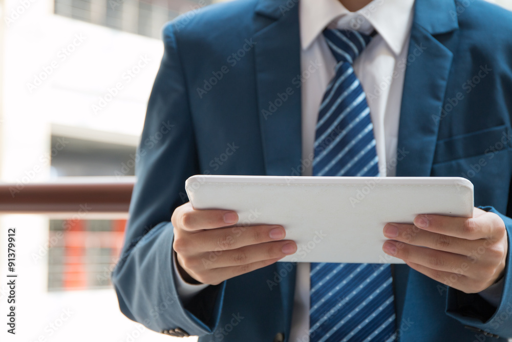 Businessman using a tablet Businessman using a tablet