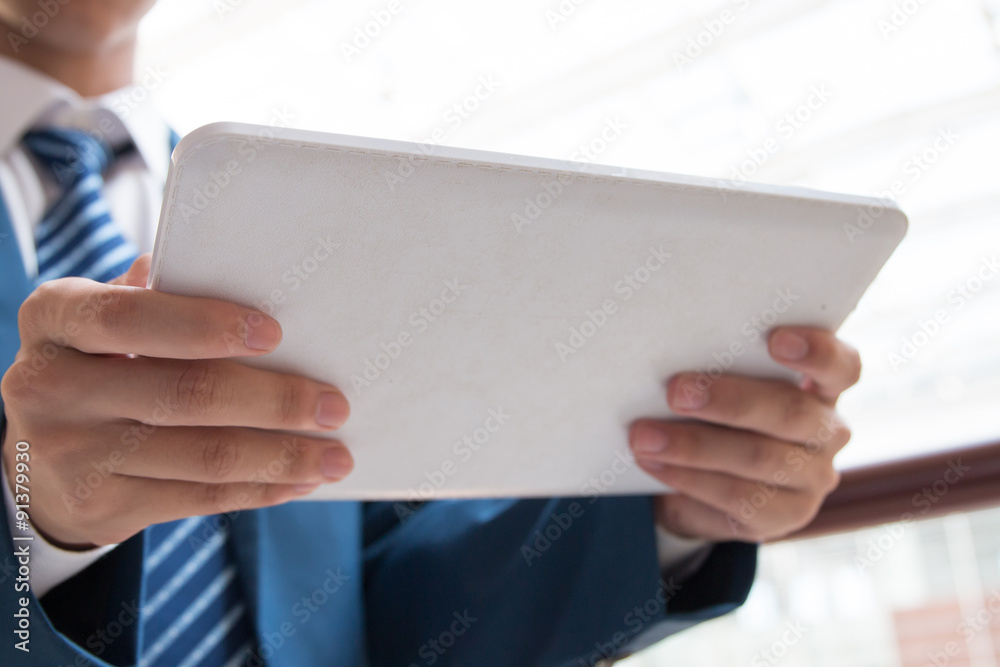 Businessman using a tablet Businessman using a tablet
