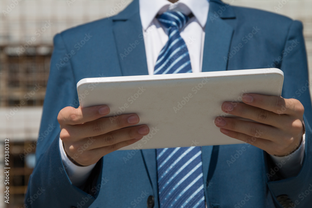 Businessman using a tablet Businessman using a tablet