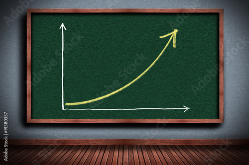 Obraz na płótnie Finance, Economics or education graph eith space concept