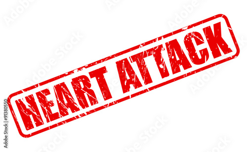 Heart Attack red stamp text