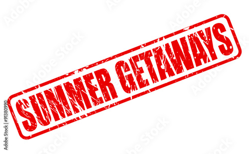 SUMMER GETAWAYS red stamp text