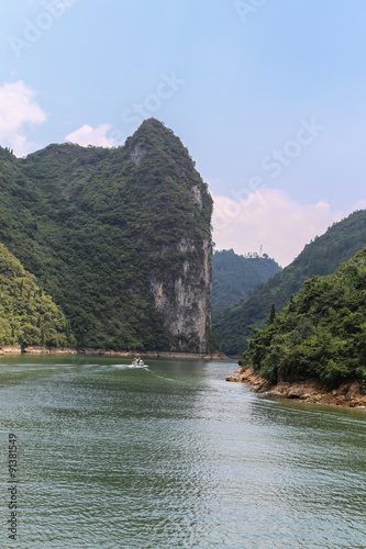 the landscape in wuyang river,guizhou,china photo