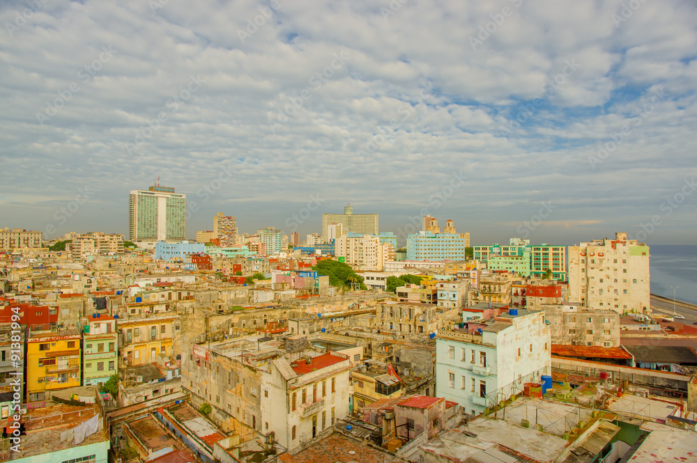 Panorama of Havana city Vedado District