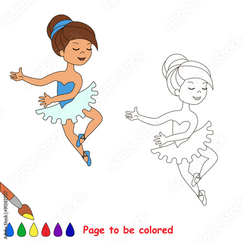 One cartoon pretty girl dance.