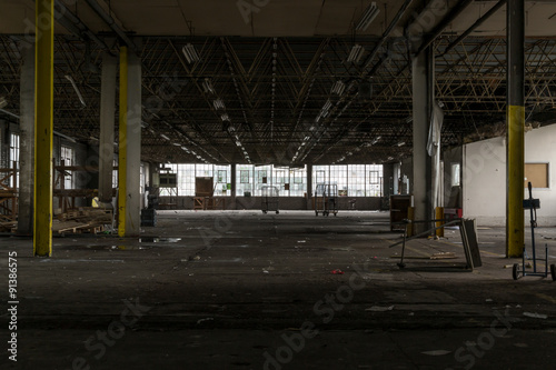 Deserted Dilapidated Factory in Ruin