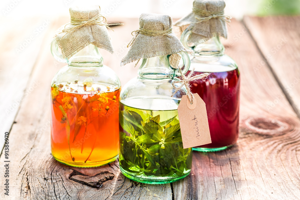 Healthy herbs in bottles as an alternative cure Healthy herbs in bottles as an alternative cure