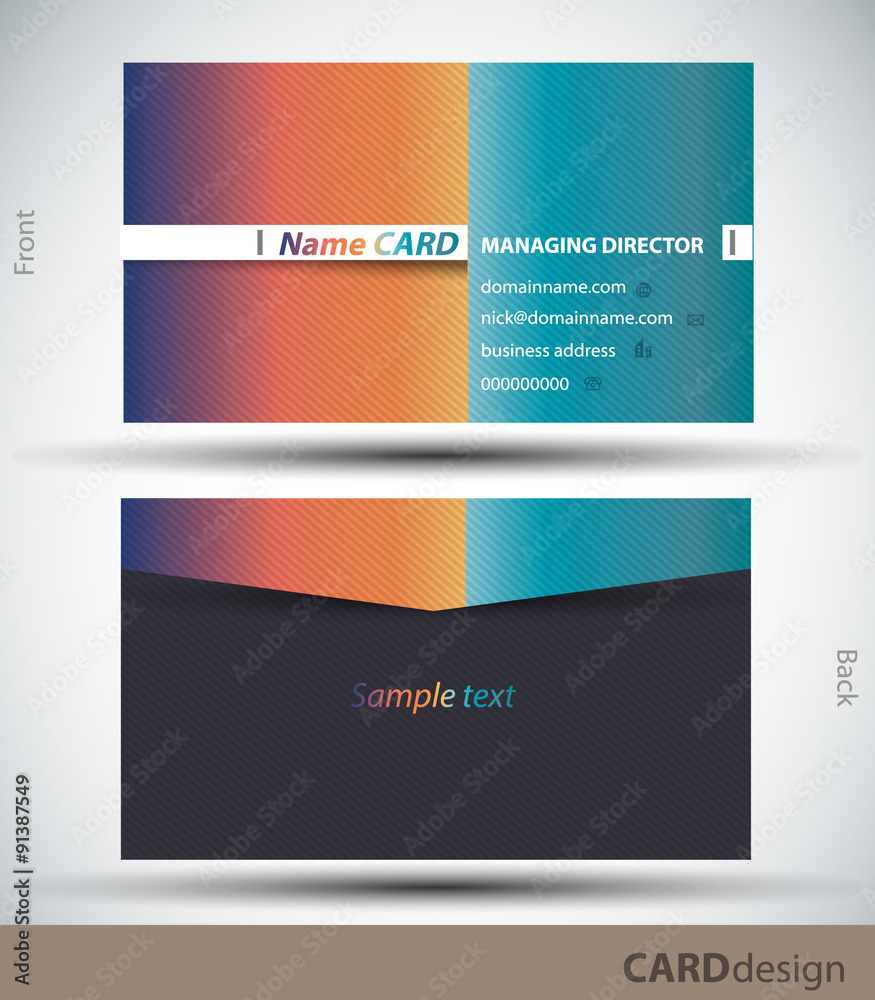 Naklejka premium Card design