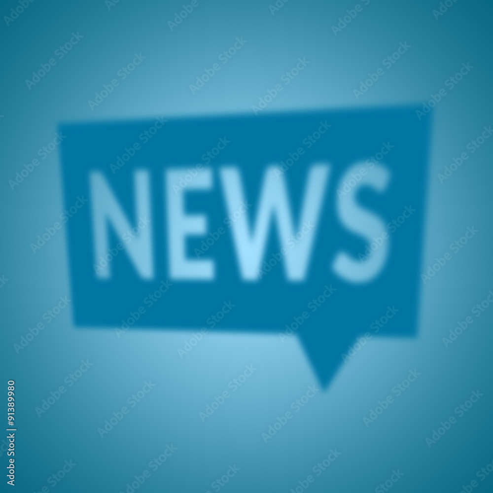 News speech blue bubble shadow News speech blue bubble shadow