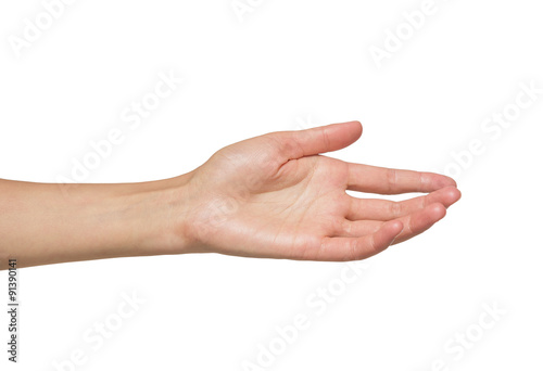Woman open hand 