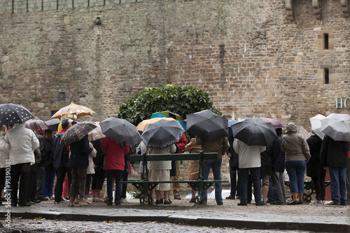 groupe de touristes en bretagne